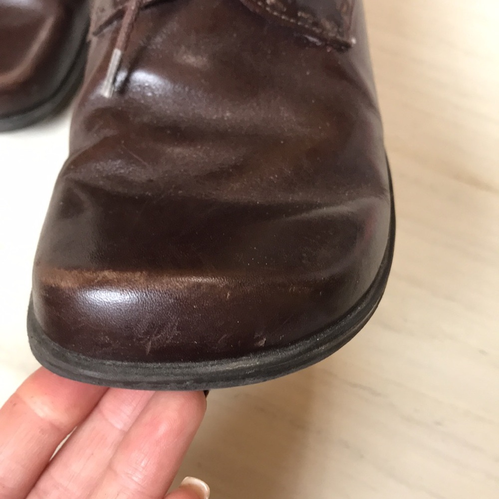 Ea Flexo brown leather shoe Size 7 - Picture 5 of 9